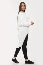 Load image into Gallery viewer, High-Low Oversized Button Long Shirt Dress with Hem &amp; Long Sleeves

