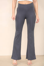 Load image into Gallery viewer, High Waisted Wide Leg Flared Trousers
