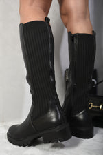 Load image into Gallery viewer, Zip Up Knee High Boots
