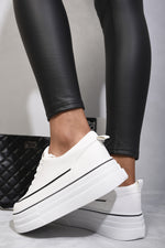Load image into Gallery viewer, Platform Wedge Lace Up Trainers
