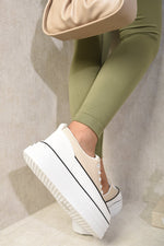 Load image into Gallery viewer, Platform Wedge Lace Up Trainers
