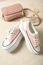Load image into Gallery viewer, Platform Wedge Lace Up Trainers
