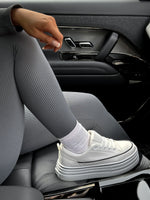 Load image into Gallery viewer, Platform Wedge Lace Up Trainers
