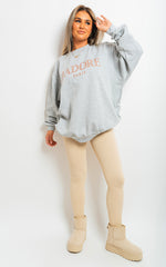 Load image into Gallery viewer, J&#39;Adore Paris Print Oversized Jumper Top
