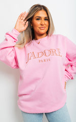 Load image into Gallery viewer, J&#39;Adore Paris Print Oversized Jumper Top
