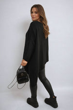 Load image into Gallery viewer, Asymmetric Oversized Knitted Jumper
