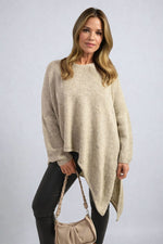 Load image into Gallery viewer, Asymmetric Oversized Knitted Jumper
