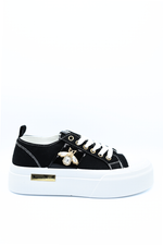 Load image into Gallery viewer, Luxe Bee Decorative Lace Up Platform Trainers
