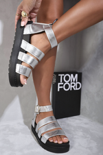 Load image into Gallery viewer, Strappy Gladiator Chunky Sandals
