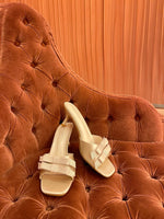 Load image into Gallery viewer, Open Toe Bow Detail High Heels
