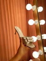 Load image into Gallery viewer, Open Toe Bow Detail High Heels
