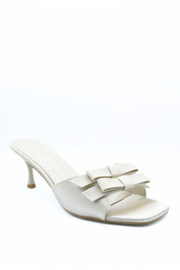 Open Toe Bow Detail High Heels