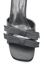 Load image into Gallery viewer, Open Toe Bow Detail High Heels
