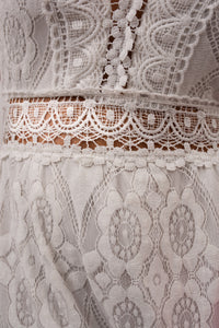 Lace Sleeveless Summer Maxi Dress