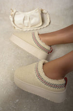 Load image into Gallery viewer, Ankle Cozy Plush Lining Thick Sole Fluffy Slippers
