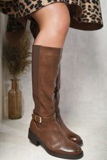 Load image into Gallery viewer, Knee High Buckle Boots

