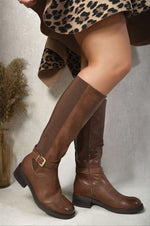 Load image into Gallery viewer, Knee High Buckle Boots
