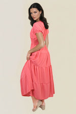 Load image into Gallery viewer, Smocked Waist Tiered Midi Dress
