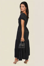 Load image into Gallery viewer, Smocked Waist Tiered Midi Dress
