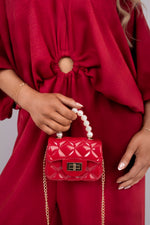 Load image into Gallery viewer, V-Neck Wide Sleeve Jumpsuit with Ring Front Detail

