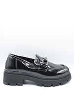 Load image into Gallery viewer, Chain Detail Casual Slip On Shoes
