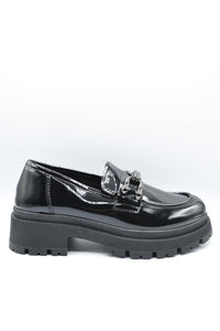 Chain Detail Casual Slip On Shoes