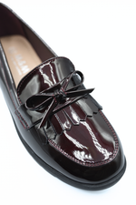 Load image into Gallery viewer, Bow Detail Flatform Slip On Loafer Shoes
