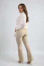 Load image into Gallery viewer, High Waisted Flare Leg Trouser

