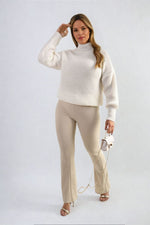 Load image into Gallery viewer, High Waisted Flare Leg Trouser

