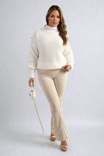 Load image into Gallery viewer, High Waisted Flare Leg Trouser
