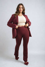 Load image into Gallery viewer, High Waisted Flare Leg Trouser
