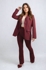 Load image into Gallery viewer, High Waisted Flare Leg Trouser
