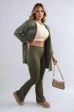 Load image into Gallery viewer, High Waisted Flare Leg Trouser
