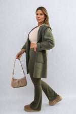 Load image into Gallery viewer, High Waisted Flare Leg Trouser
