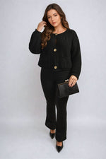Load image into Gallery viewer, High Waisted Flare Leg Trouser

