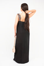 Load image into Gallery viewer, Leopard Strap Sleeveless Maxi Dress with Ruffle Detail

