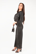 Load image into Gallery viewer, V-Neck Twist Front Midi Dress
