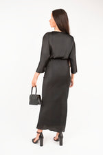 Load image into Gallery viewer, V-Neck Twist Front Midi Dress
