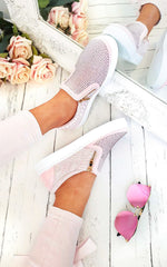 Load image into Gallery viewer, Slip On Embellished Trainers
