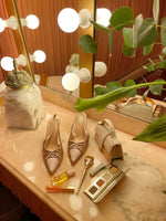 Load image into Gallery viewer, Sling Back Bow Knot Detail Pointed High Heels
