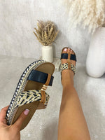 Load image into Gallery viewer, Strappy Slip On Platform Sandals
