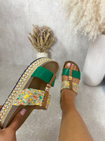 Load image into Gallery viewer, Strappy Slip On Platform Sandals
