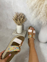 Load image into Gallery viewer, Strappy Slip On Platform Sandals
