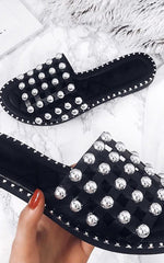 Load image into Gallery viewer, Studded Caged Open Toe Sandals
