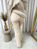 Load image into Gallery viewer, High Waisted Faux Leather Trouser
