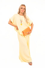 Load image into Gallery viewer, Loose Fit Short Sleeve Top &amp; Wide Trousers Co-ord Set
