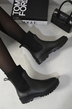 Load image into Gallery viewer, Slip On Platform Ankle Boots
