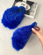 Load image into Gallery viewer, Fluffy Faux Fur Winter Sandals
