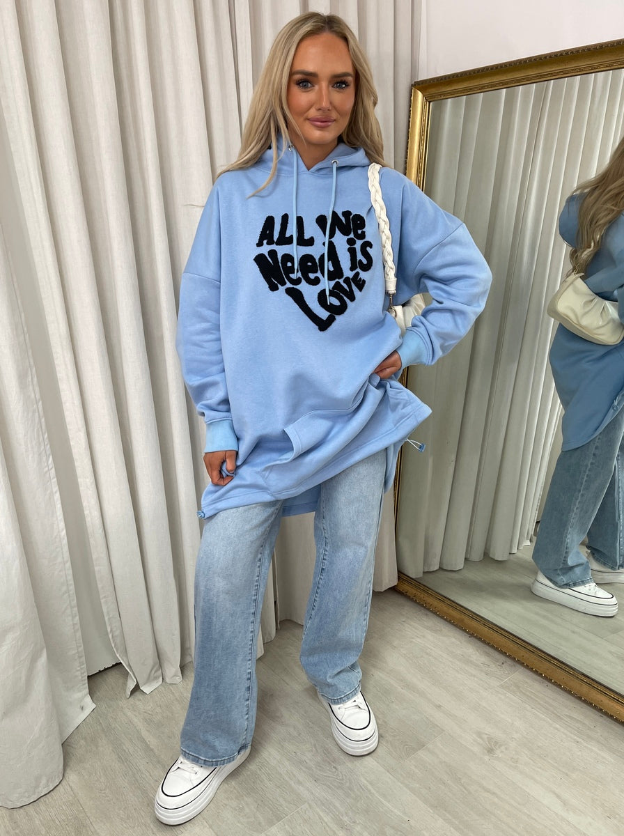 “All We Need Is Love” Oversized Hoodie