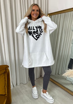 Load image into Gallery viewer, “All We Need Is Love” Oversized Hoodie

